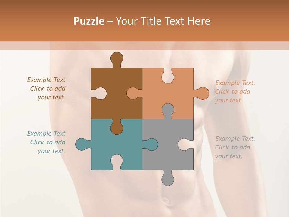 Muscular Fit Healthy PowerPoint Template