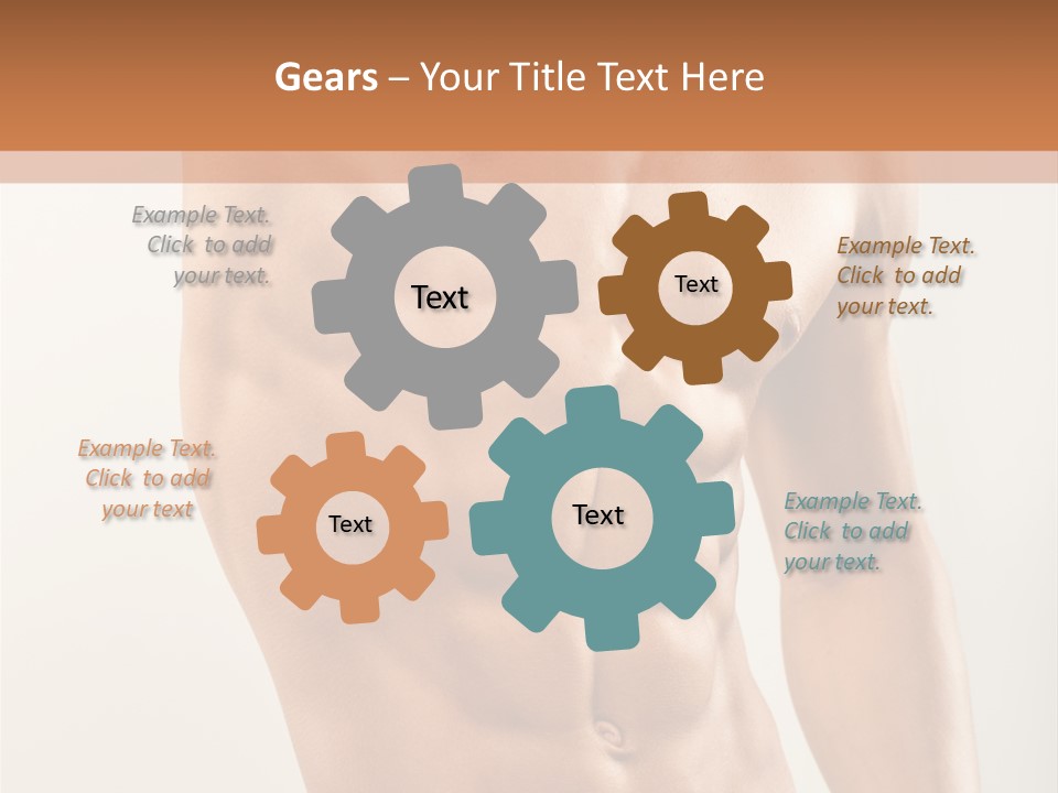 Muscular Fit Healthy PowerPoint Template