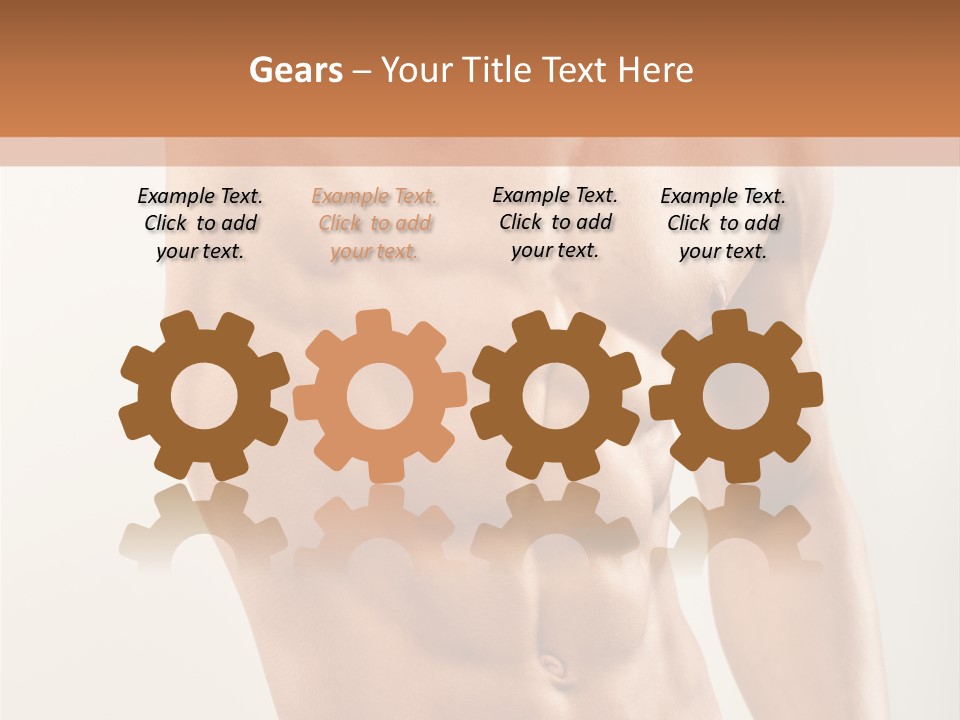 Muscular Fit Healthy PowerPoint Template