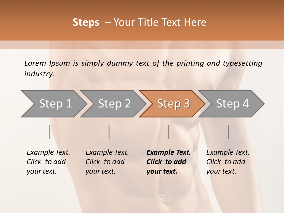 Muscular Fit Healthy PowerPoint Template