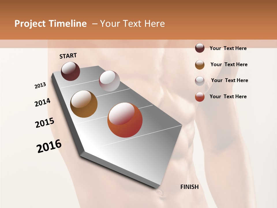 Muscular Fit Healthy PowerPoint Template