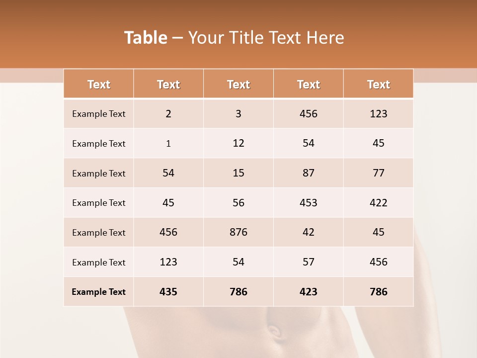 Muscular Fit Healthy PowerPoint Template