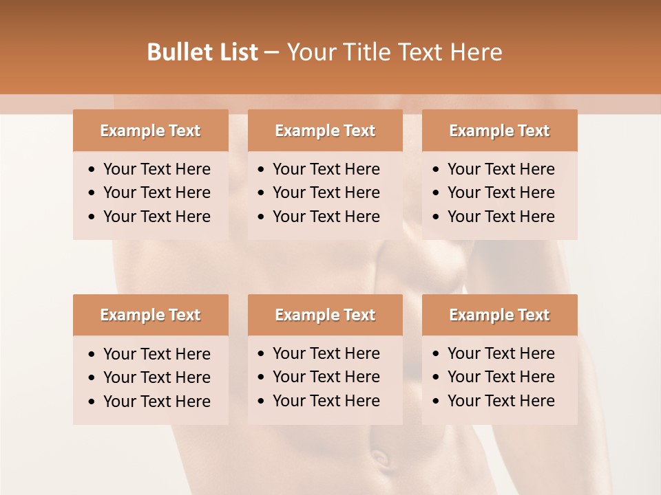 Muscular Fit Healthy PowerPoint Template