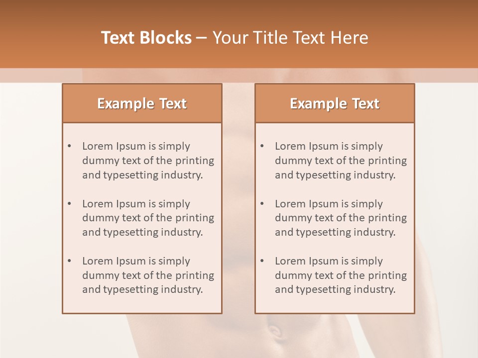 Muscular Fit Healthy PowerPoint Template