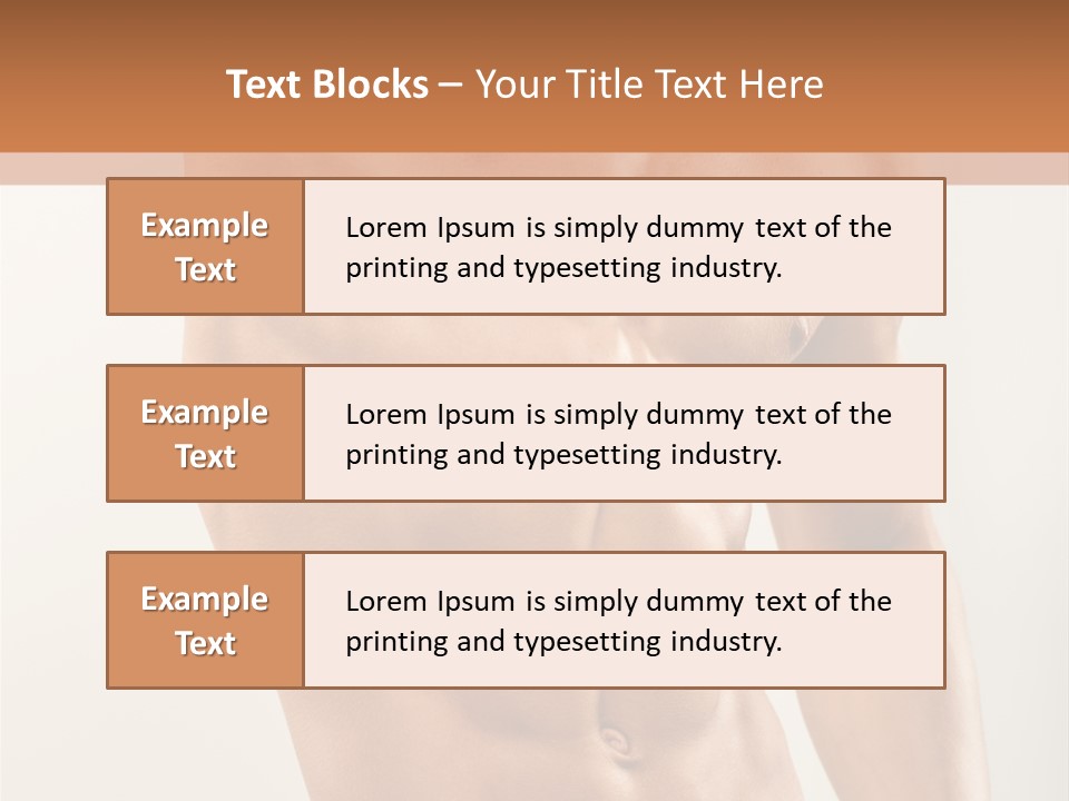 Muscular Fit Healthy PowerPoint Template