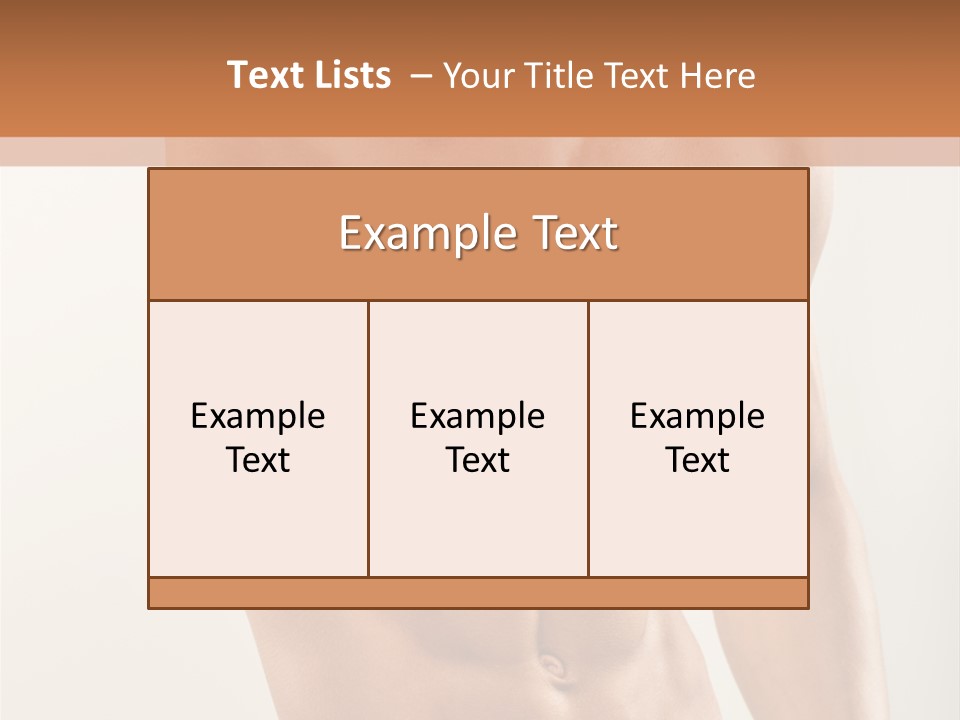 Muscular Fit Healthy PowerPoint Template