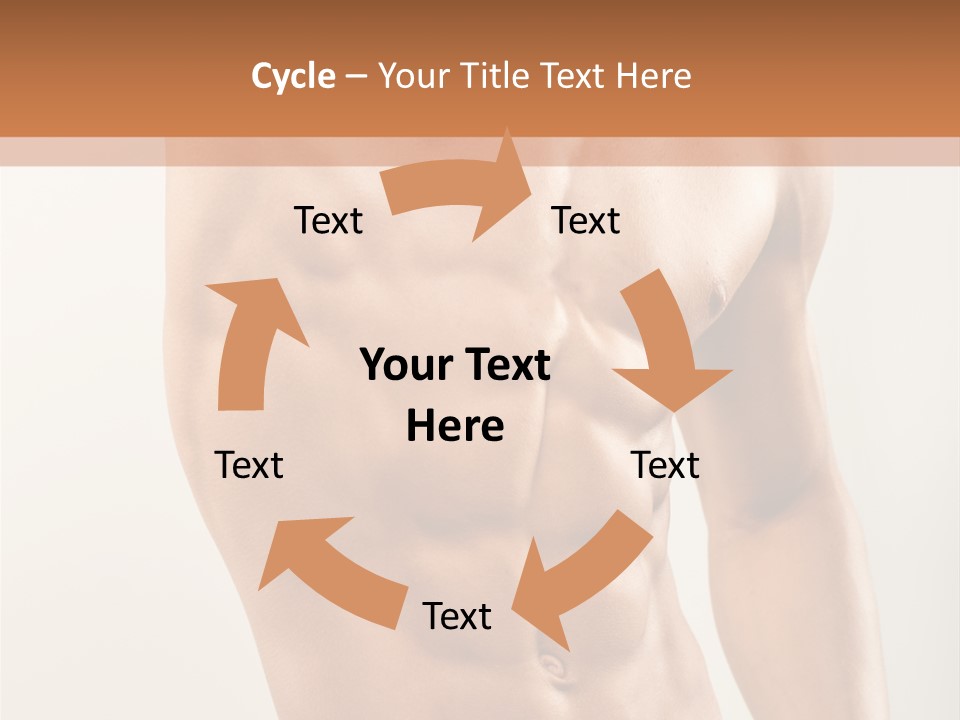 Muscular Fit Healthy PowerPoint Template