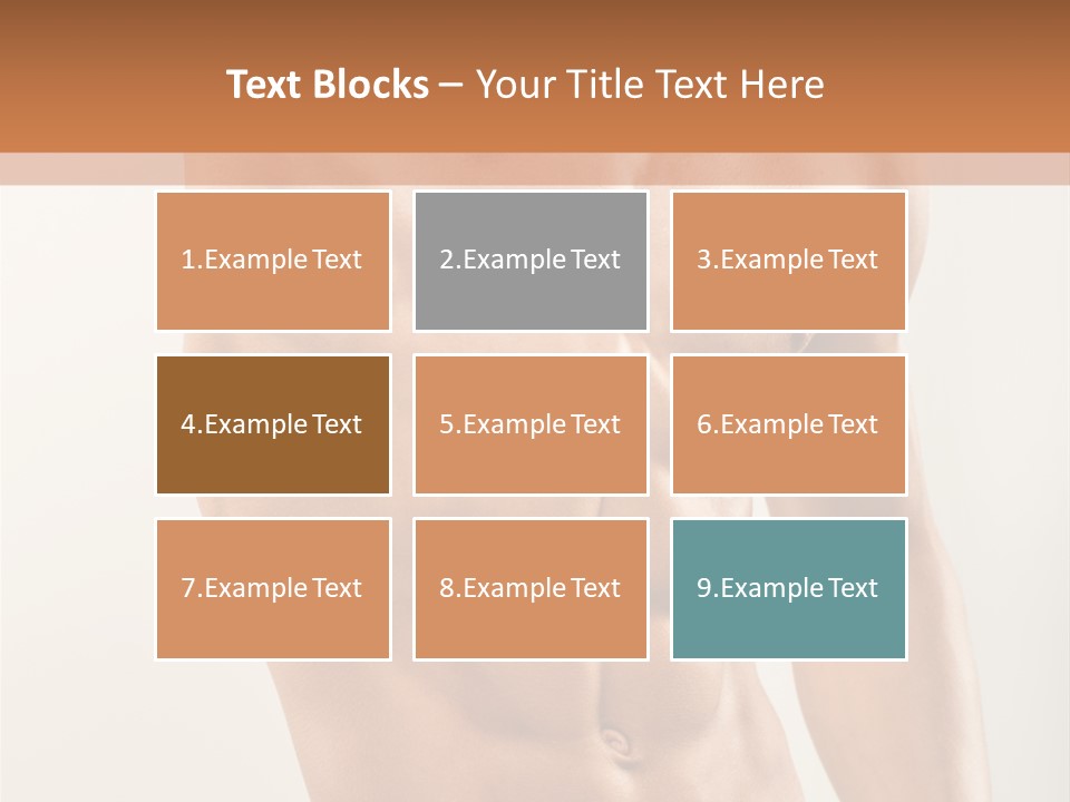 Muscular Fit Healthy PowerPoint Template