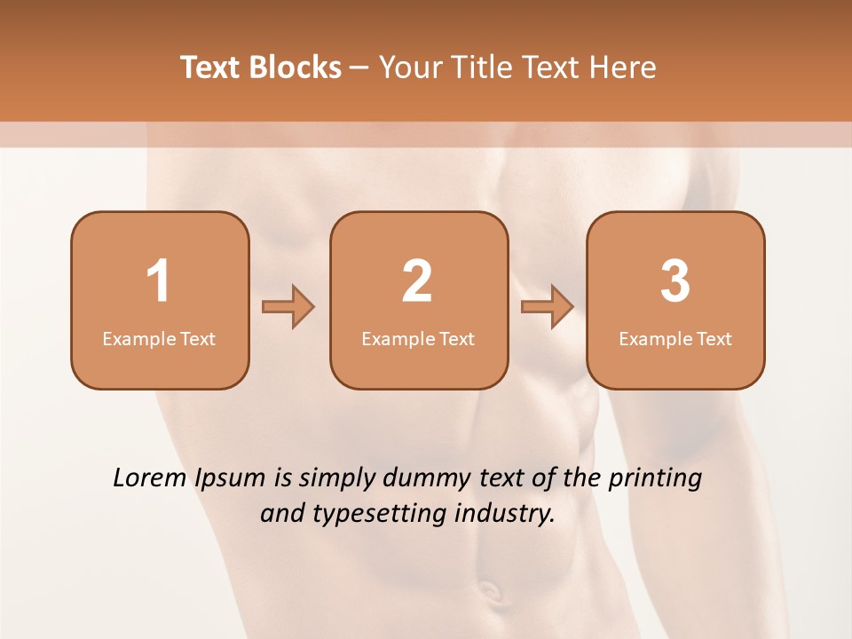Muscular Fit Healthy PowerPoint Template
