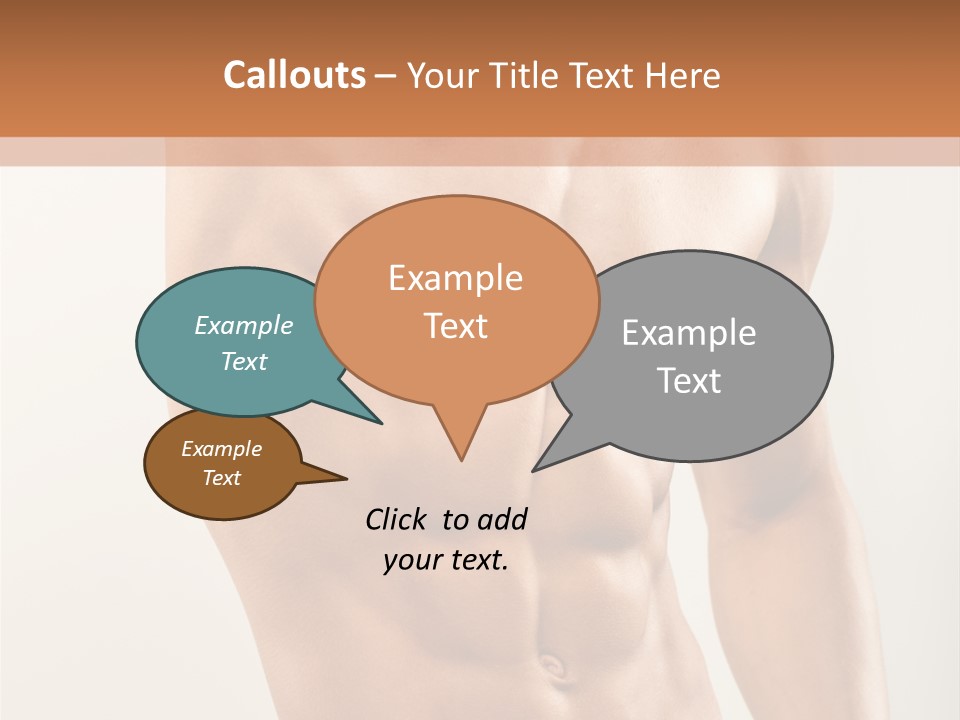 Muscular Fit Healthy PowerPoint Template