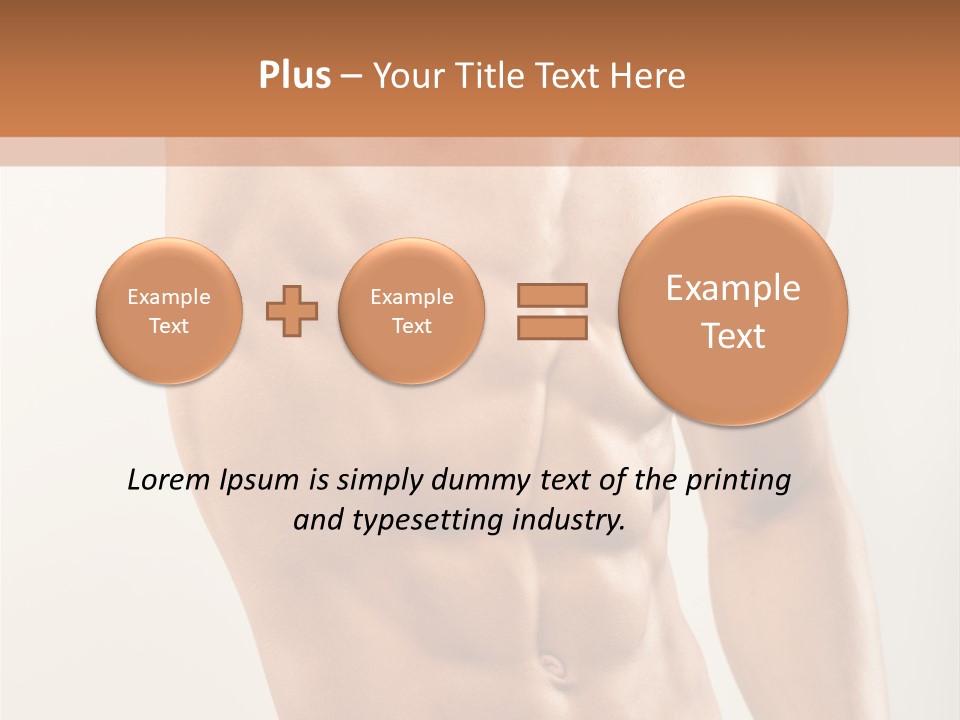 Muscular Fit Healthy PowerPoint Template