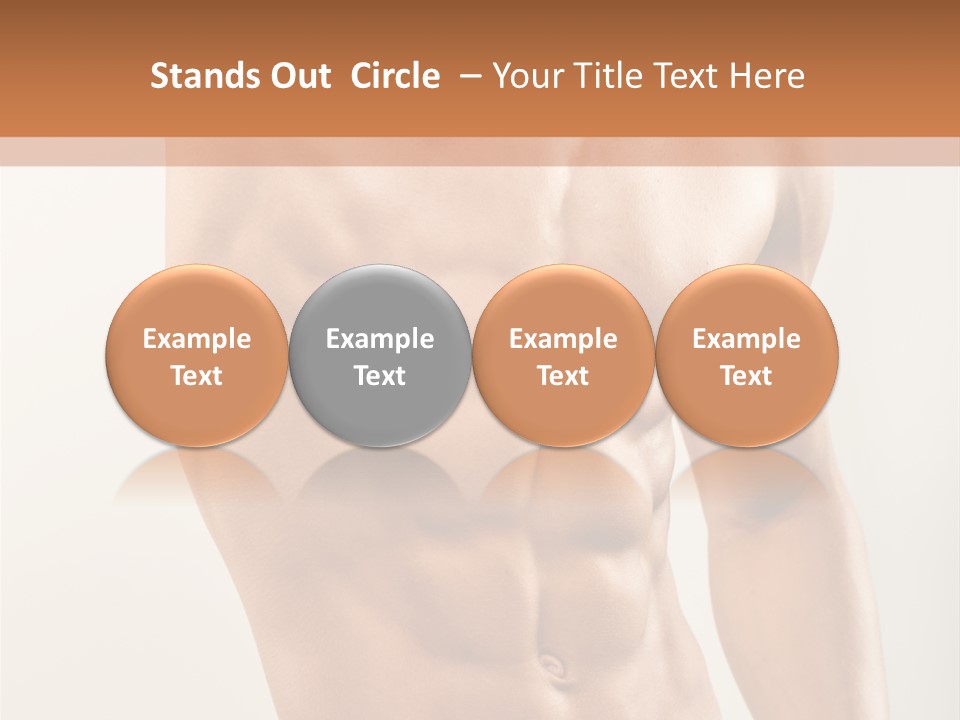Muscular Fit Healthy PowerPoint Template