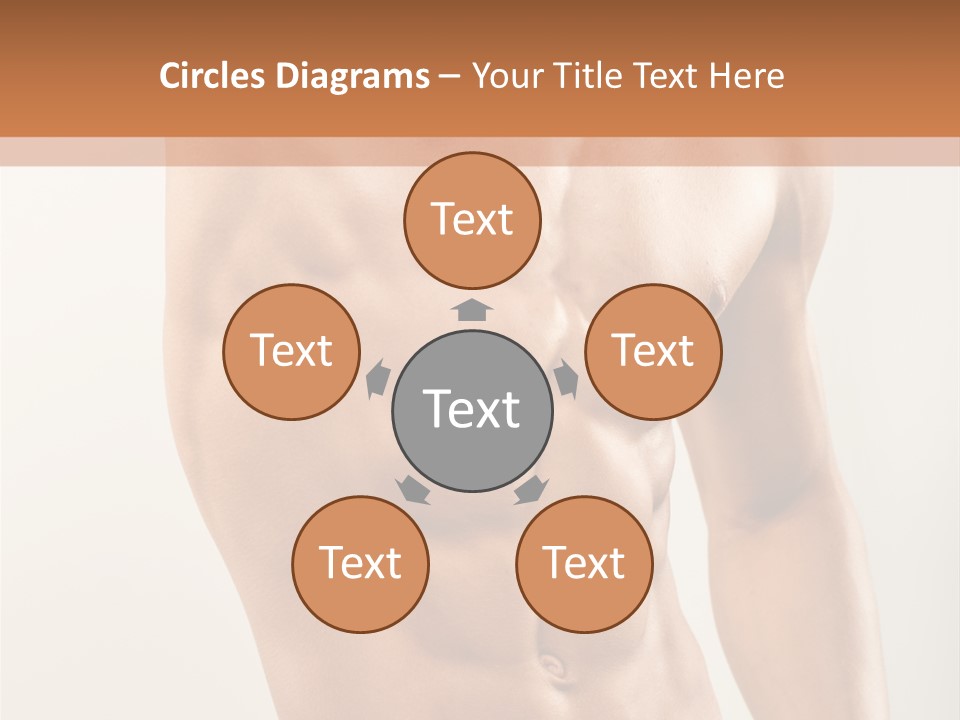 Muscular Fit Healthy PowerPoint Template