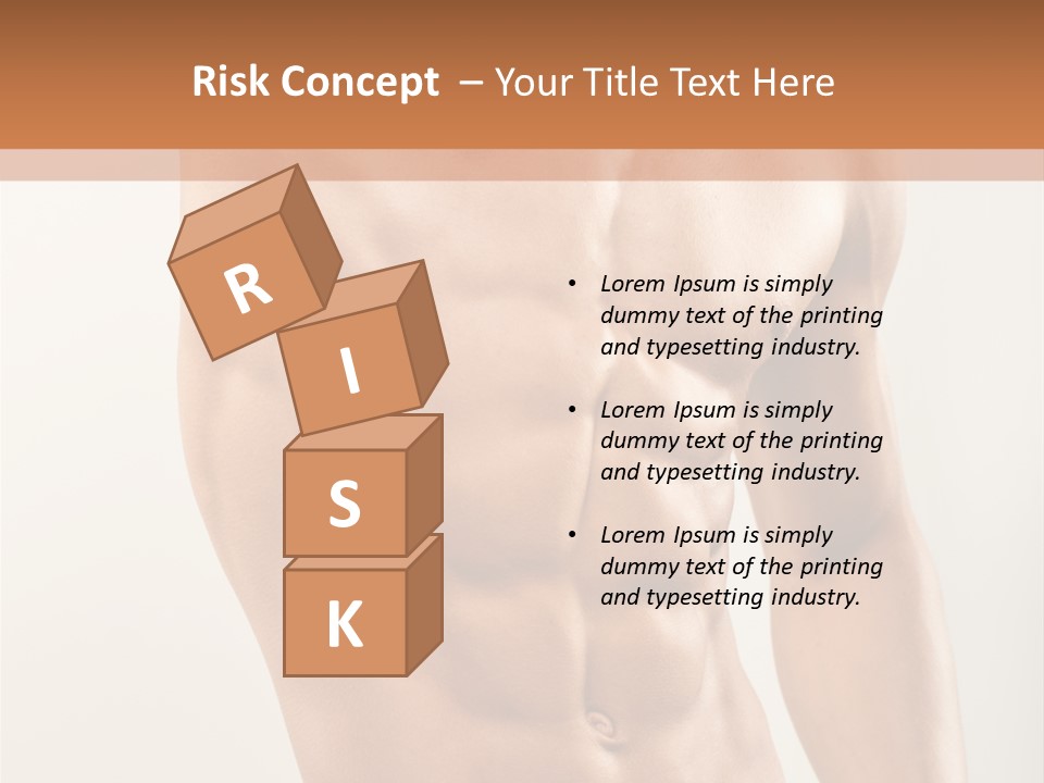 Muscular Fit Healthy PowerPoint Template