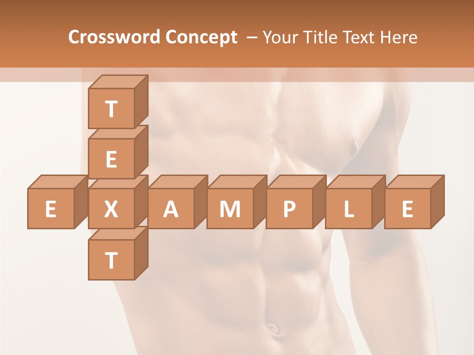 Muscular Fit Healthy PowerPoint Template