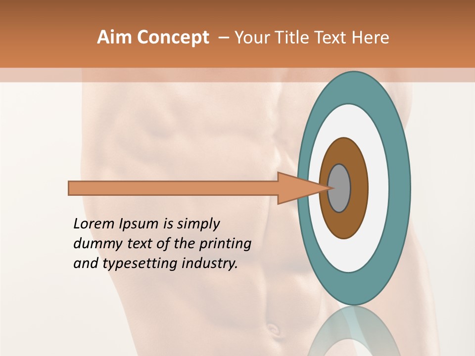 Muscular Fit Healthy PowerPoint Template