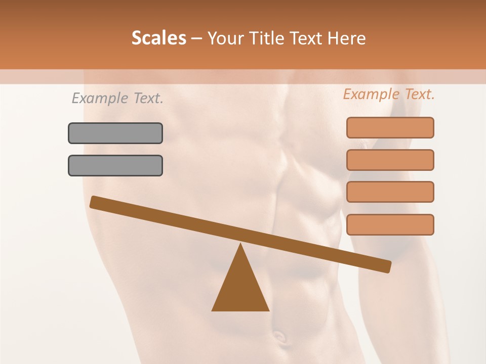 Muscular Fit Healthy PowerPoint Template