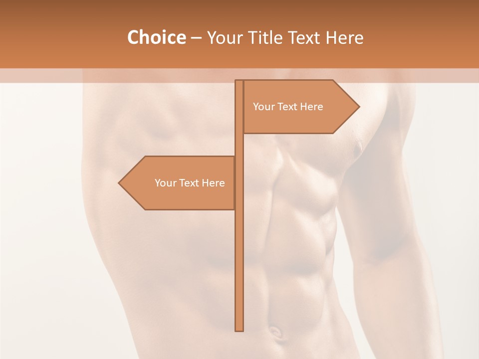 Muscular Fit Healthy PowerPoint Template