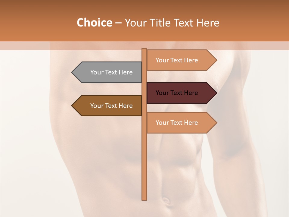 Muscular Fit Healthy PowerPoint Template