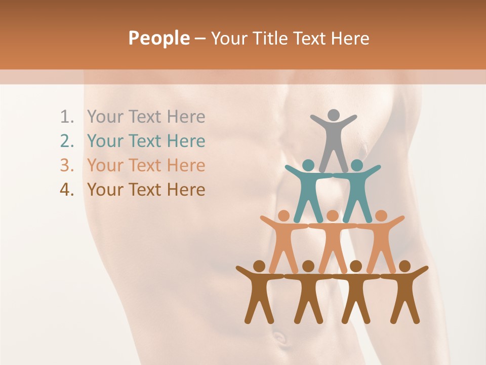 Muscular Fit Healthy PowerPoint Template