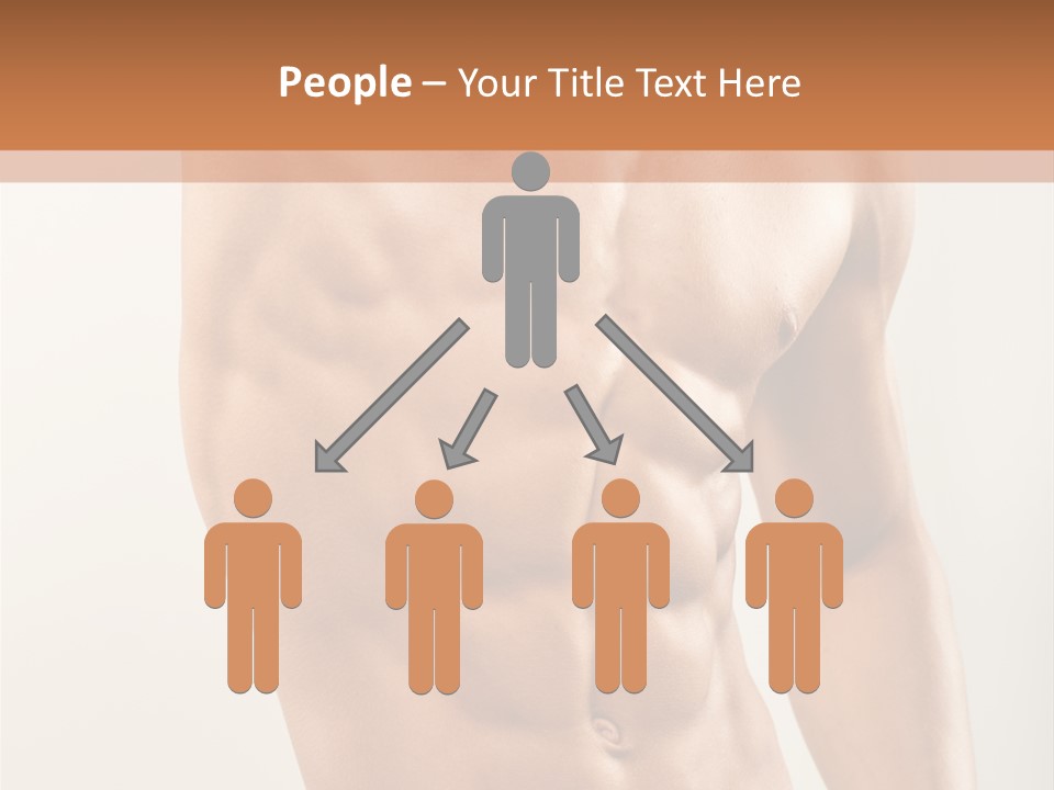 Muscular Fit Healthy PowerPoint Template