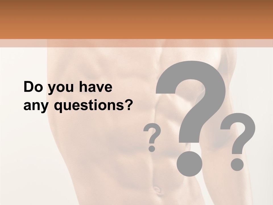 Muscular Fit Healthy PowerPoint Template