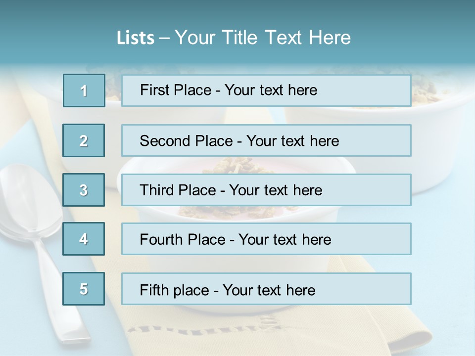 Cereal Meal Granola PowerPoint Template