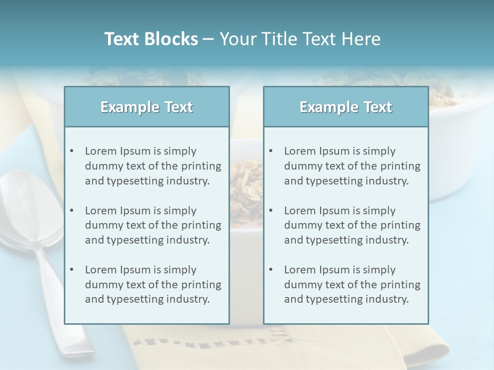 Cereal Meal Granola PowerPoint Template