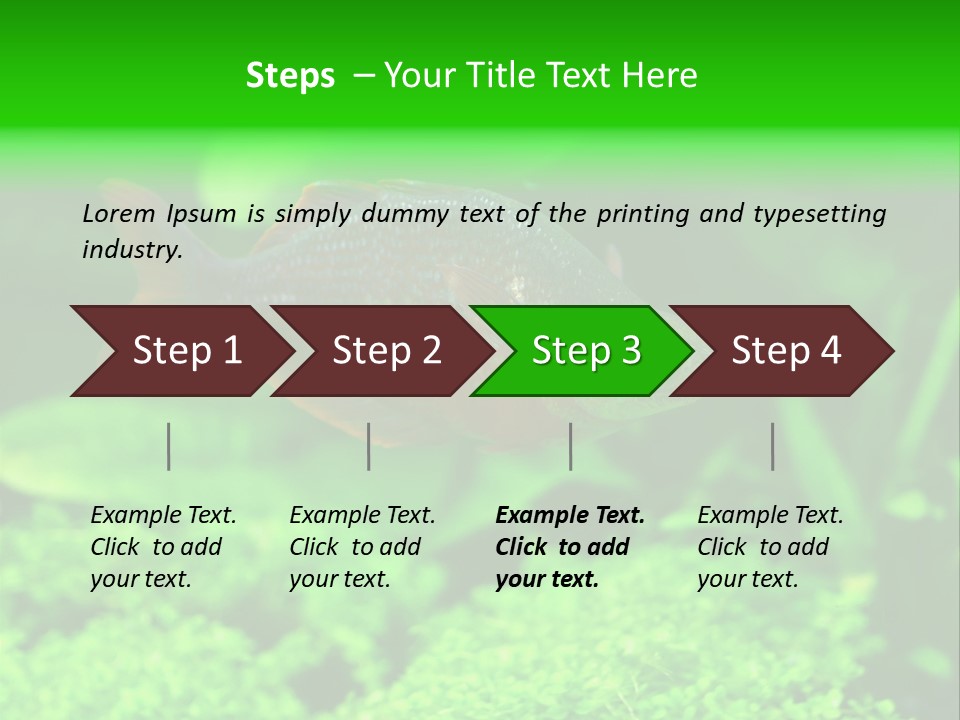 Tropical Fish Glossolepis Incisus Freshwater Aquarium PowerPoint Template