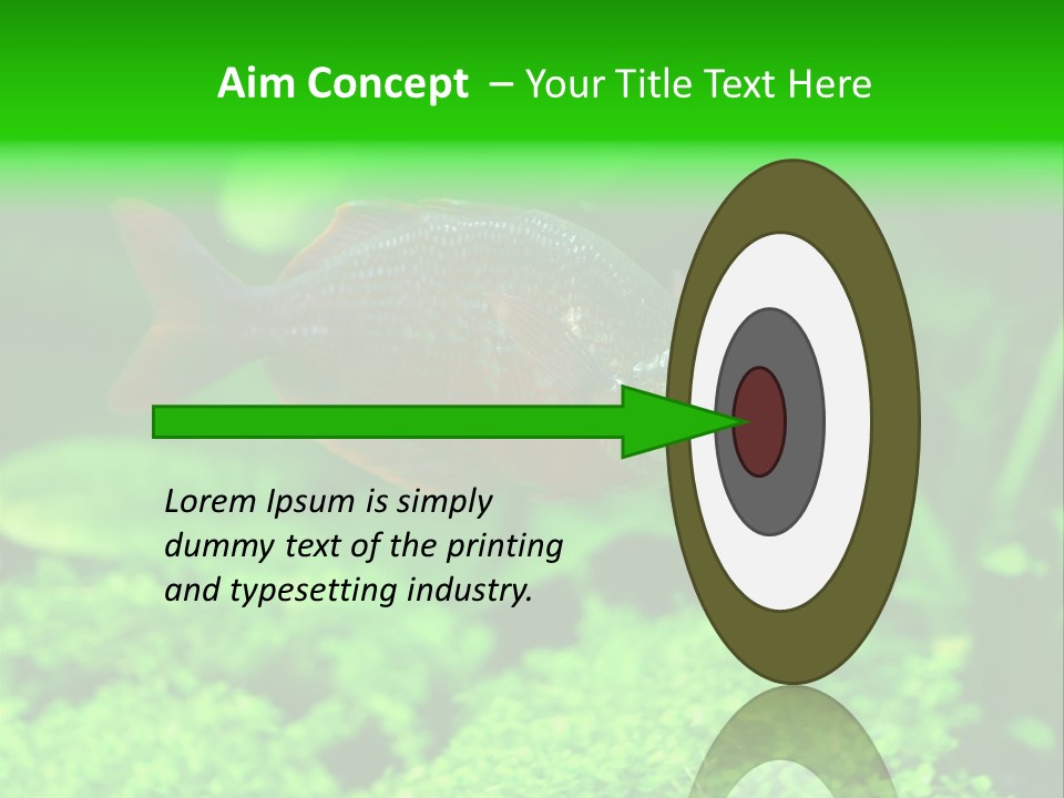 Tropical Fish Glossolepis Incisus Freshwater Aquarium PowerPoint Template