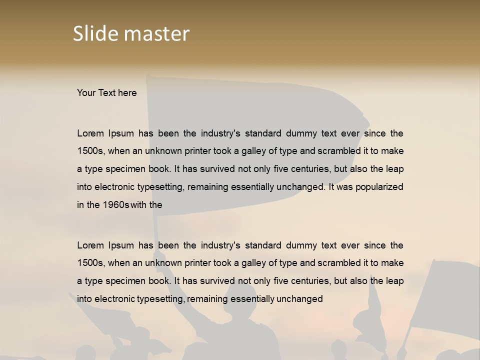 Anger Oppression Guerrilla PowerPoint Template