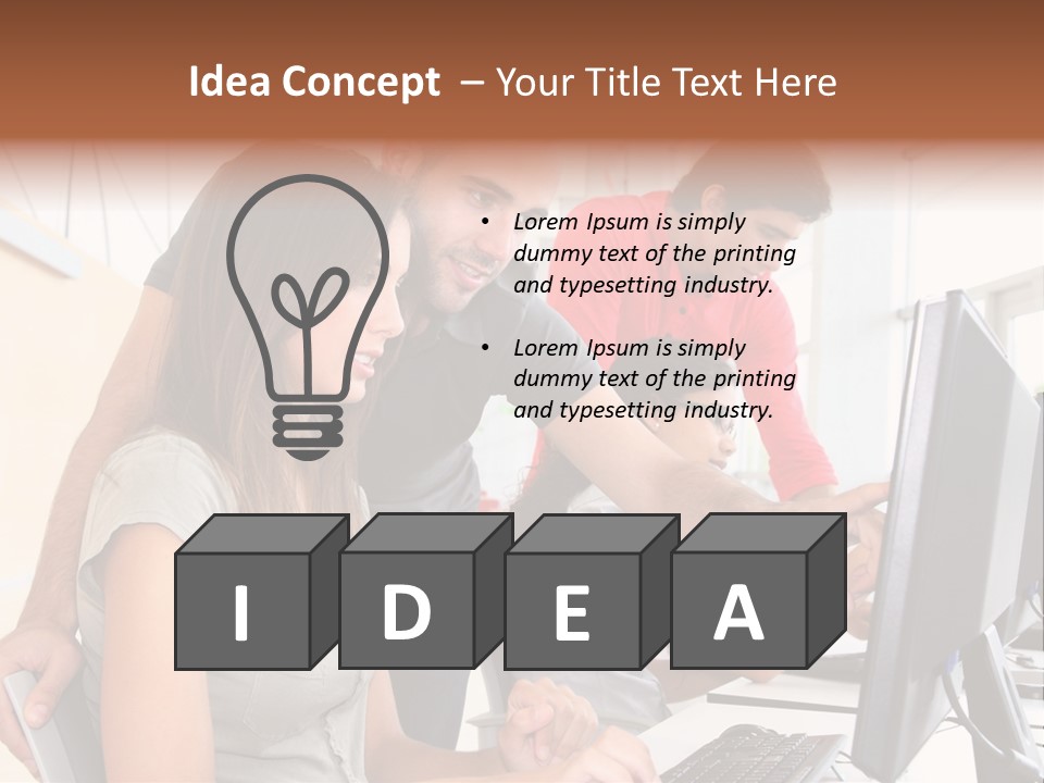 Internet Finance Lab PowerPoint Template