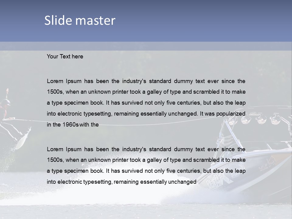 Wakeboard Sport Air PowerPoint Template