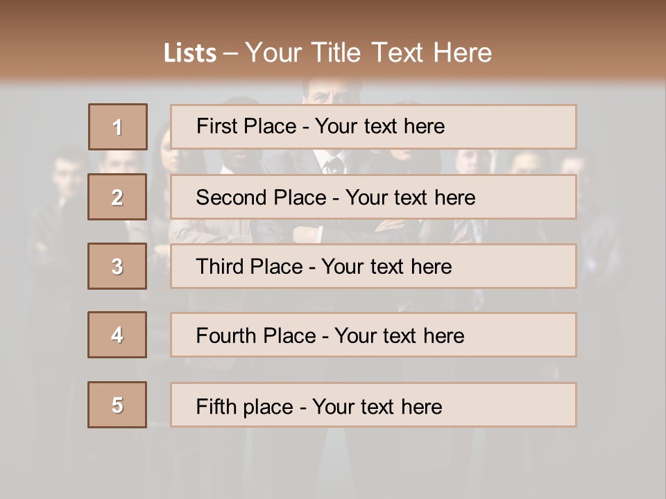 Corporate Smile Mature PowerPoint Template