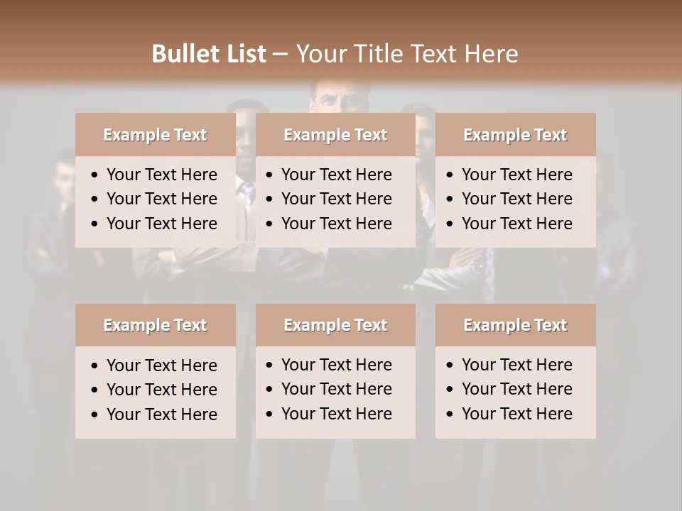 Corporate Smile Mature PowerPoint Template