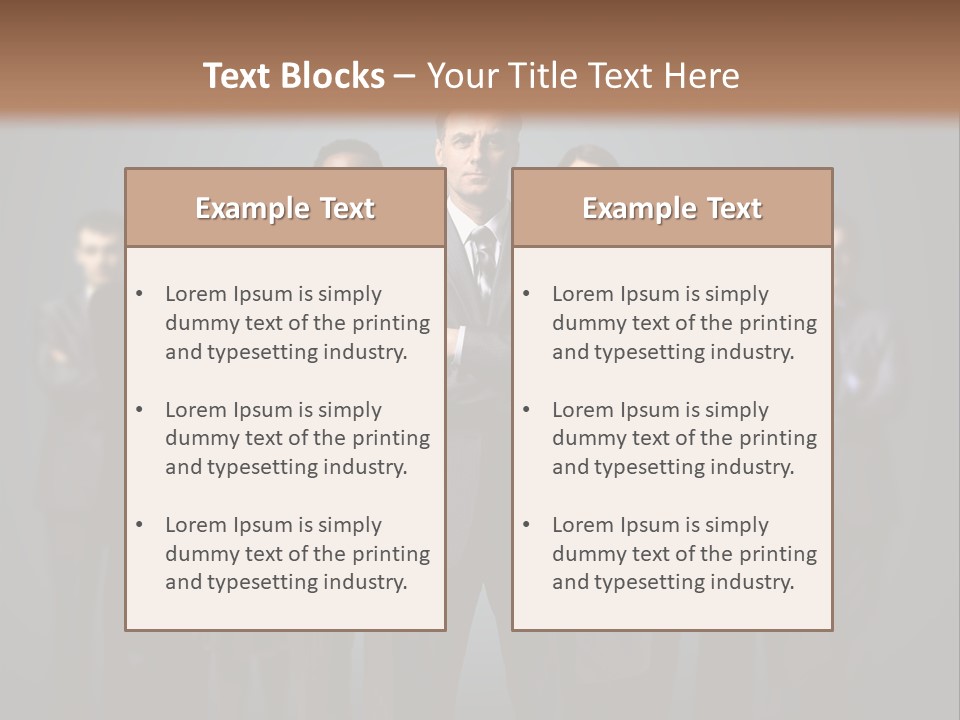 Corporate Smile Mature PowerPoint Template