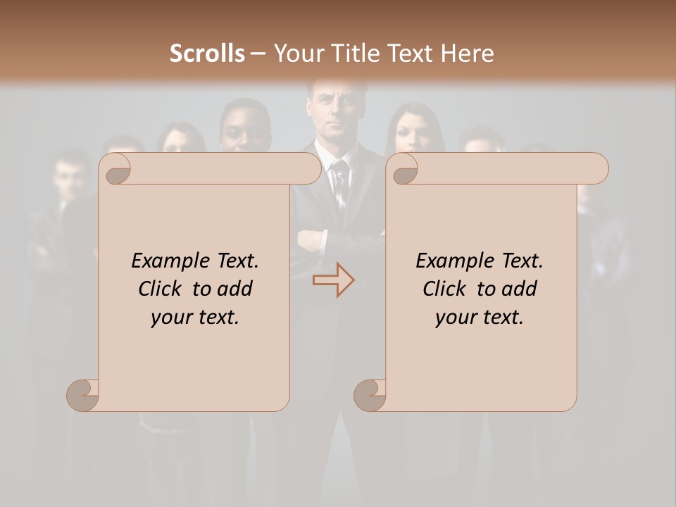 Corporate Smile Mature PowerPoint Template