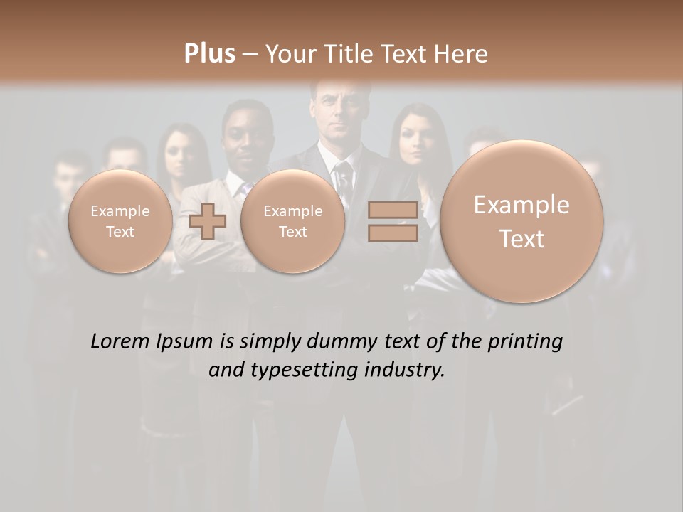 Corporate Smile Mature PowerPoint Template