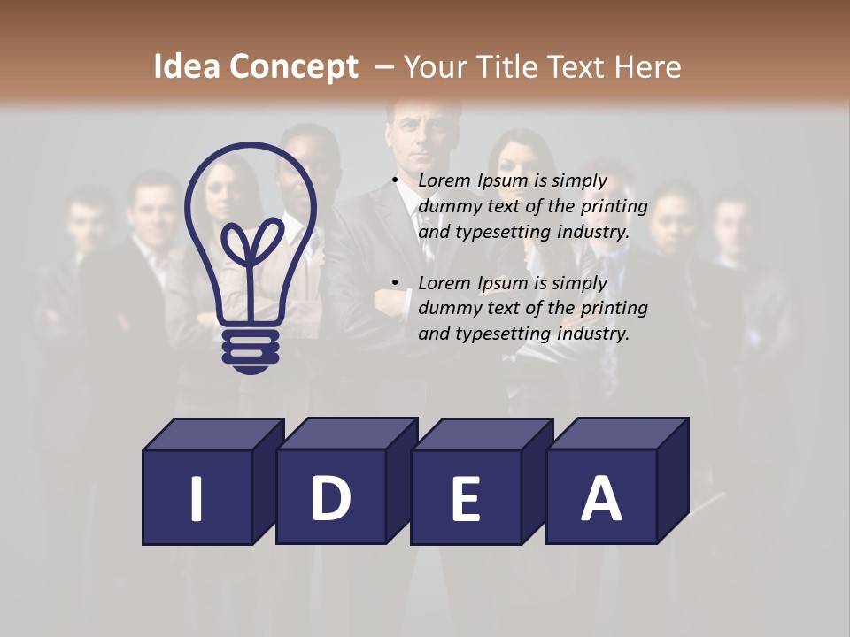 Corporate Smile Mature PowerPoint Template