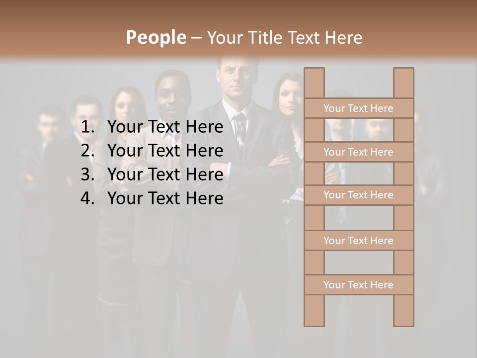 Corporate Smile Mature PowerPoint Template