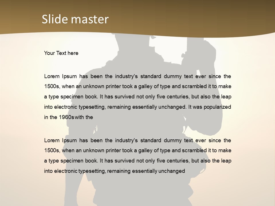 Afghanistan Sand America PowerPoint Template