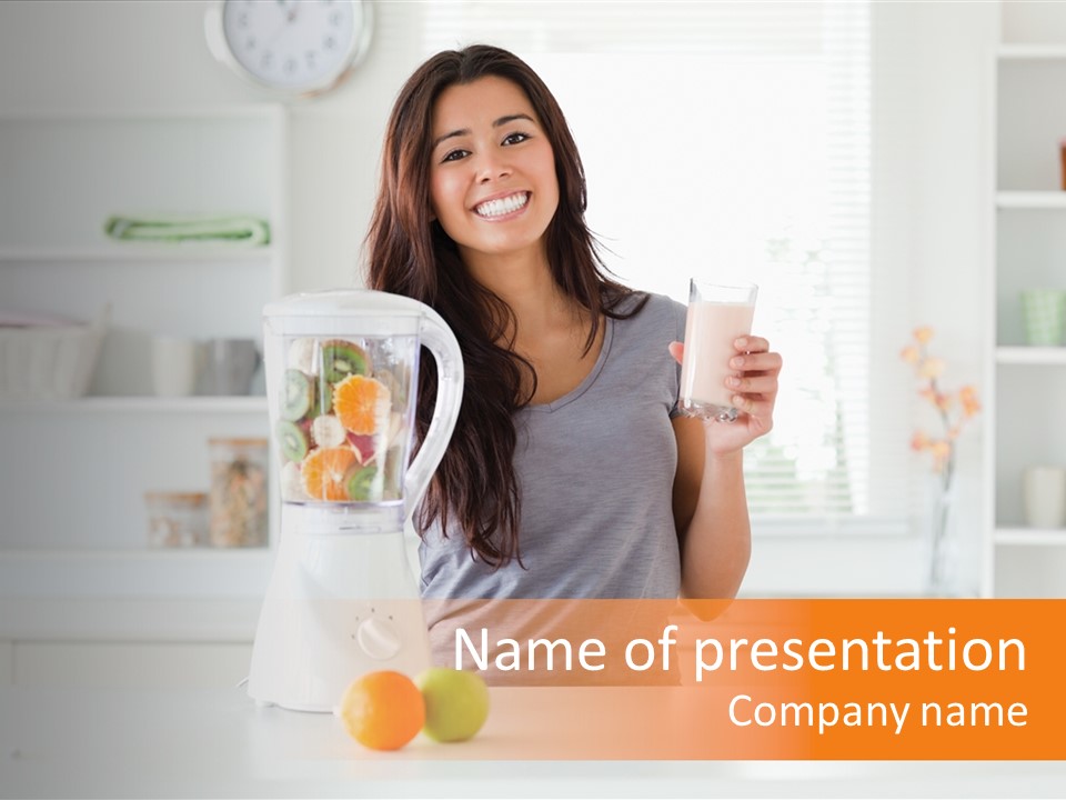 Asian Beverage Young PowerPoint Template