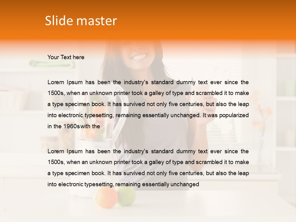 Asian Beverage Young PowerPoint Template