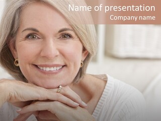 Calm Married Smiling PowerPoint Template