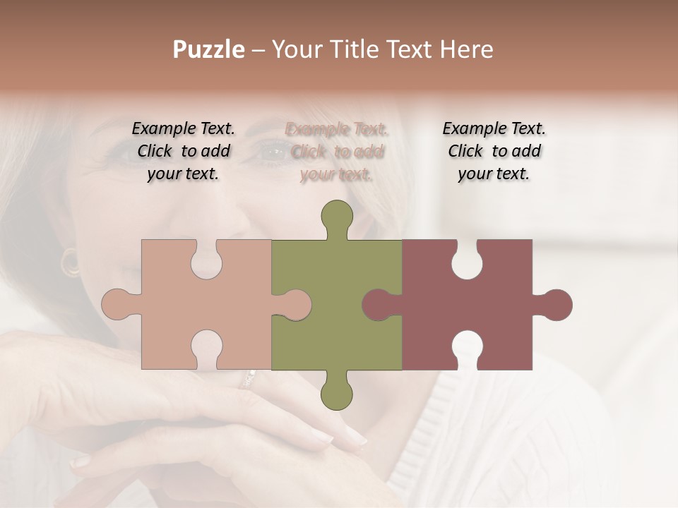 Calm Married Smiling PowerPoint Template