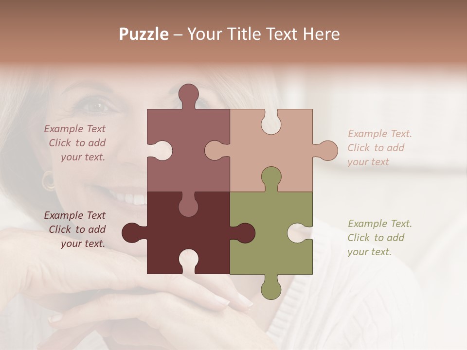 Calm Married Smiling PowerPoint Template