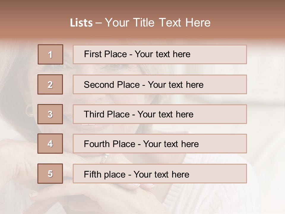 Calm Married Smiling PowerPoint Template