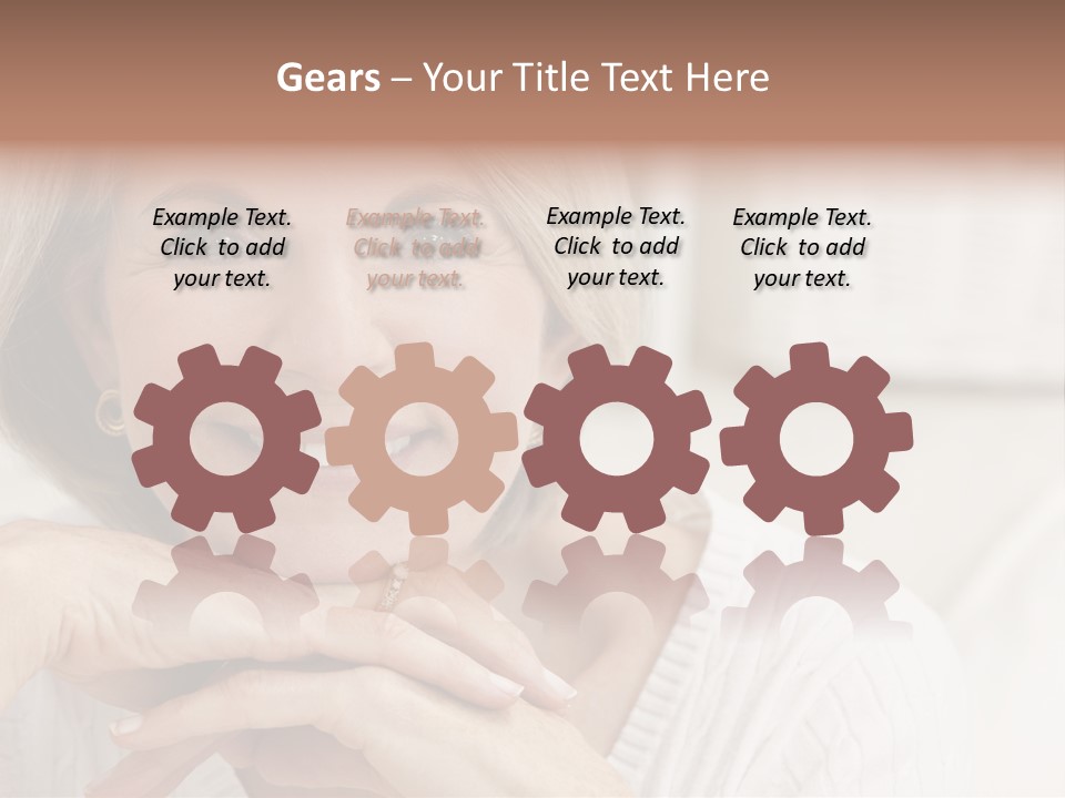 Calm Married Smiling PowerPoint Template