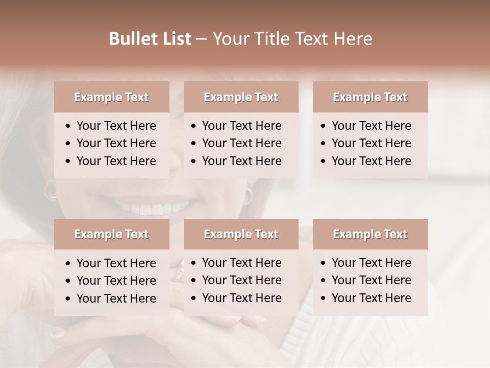 Calm Married Smiling PowerPoint Template