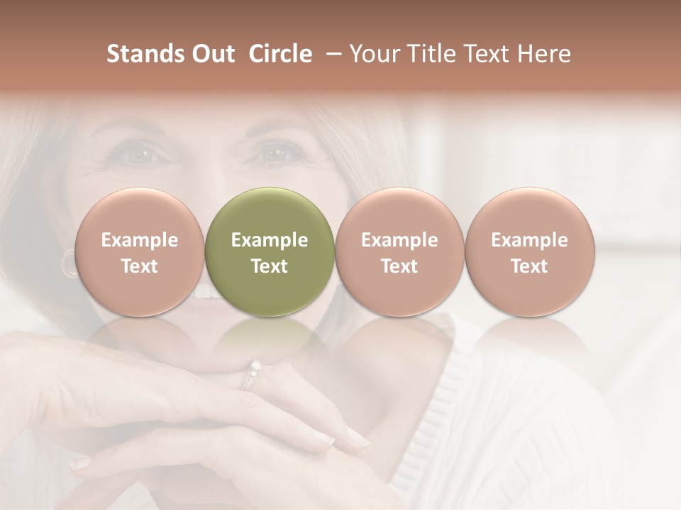 Calm Married Smiling PowerPoint Template